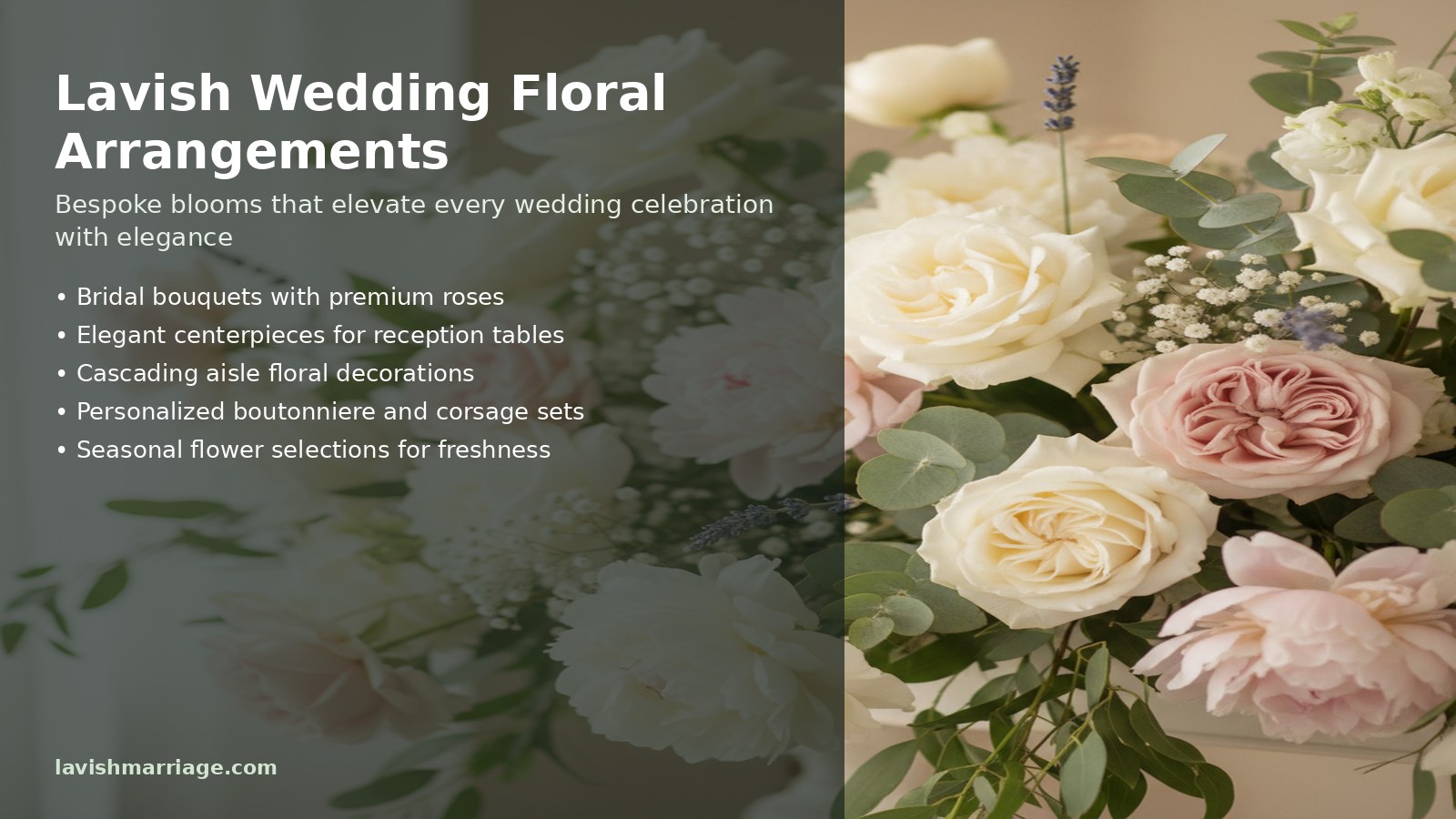 Wedding floral arrangements